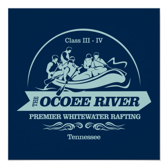 Póster Ocoee River (rafting2) (Anverso)