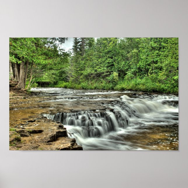 Póster Ocqueoc Falls, Michigan (Frente)