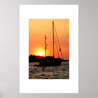 Póster Ocracoke Harbour Sunset