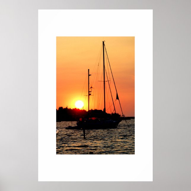 Póster Ocracoke Harbour Sunset (Frente)