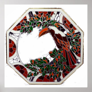 Póster Octagon Toucan Wall Art from the Guest House Usual