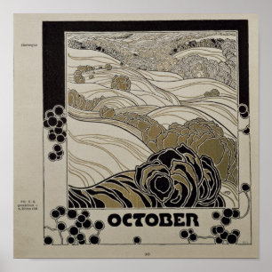 Póster October, 1901