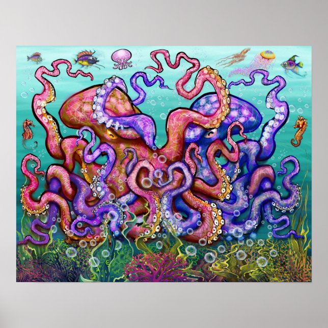Póster Octopi Poster (Frente)