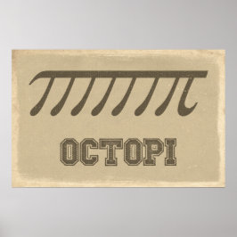 Póster Octopi - Poster de matemáticas