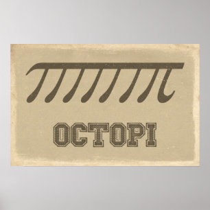 Póster Octopi - Poster de matemáticas