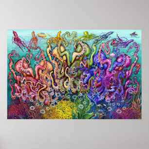 Póster Octopi Sextet