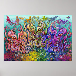 Póster Octopi Sextet