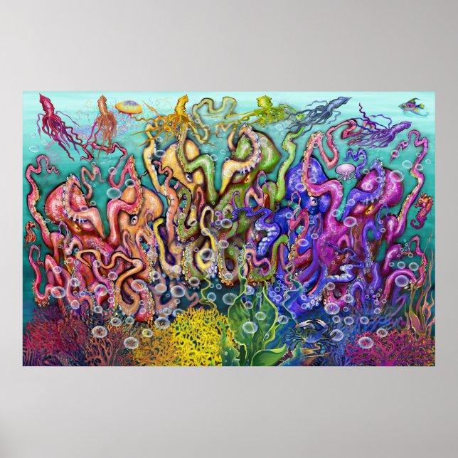 Póster Octopi Sextet (Frente)