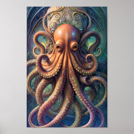 Póster Octopus - 02 - Fantasía Art