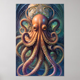 Póster Octopus - 02 - Fantasía Art