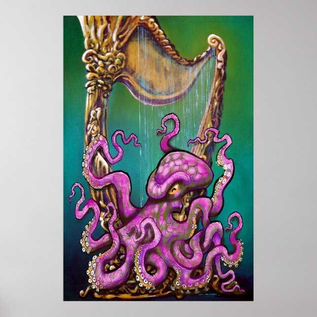 Póster Octopus con Poster Harp (Frente)