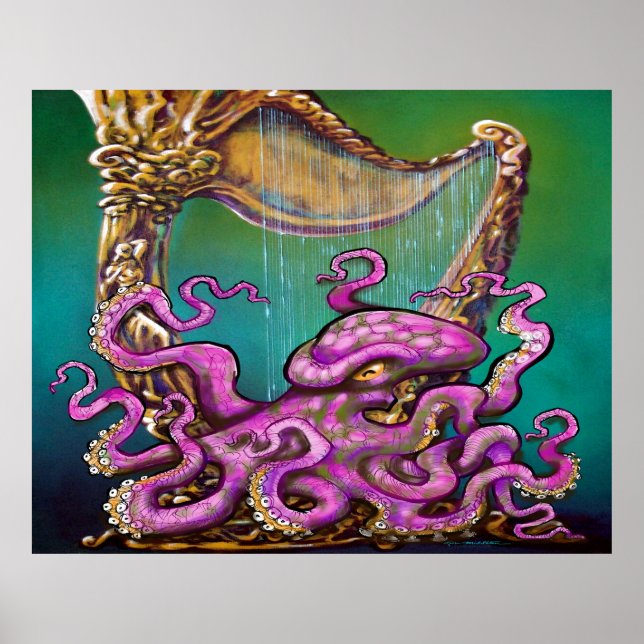 Póster Octopus con Poster Harp (Frente)
