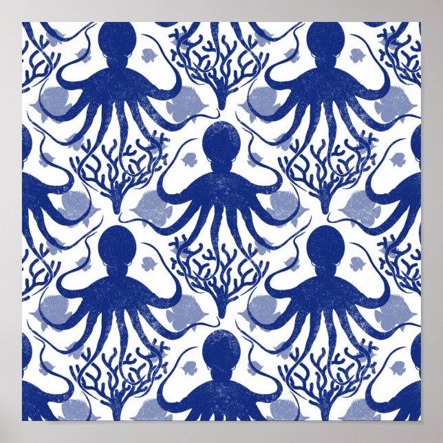 Póster Octopus (fondo claro) (Frente)