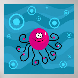Póster Octopus funky