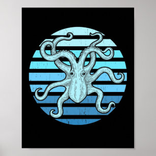 Póster Octopus Kraken Ocean