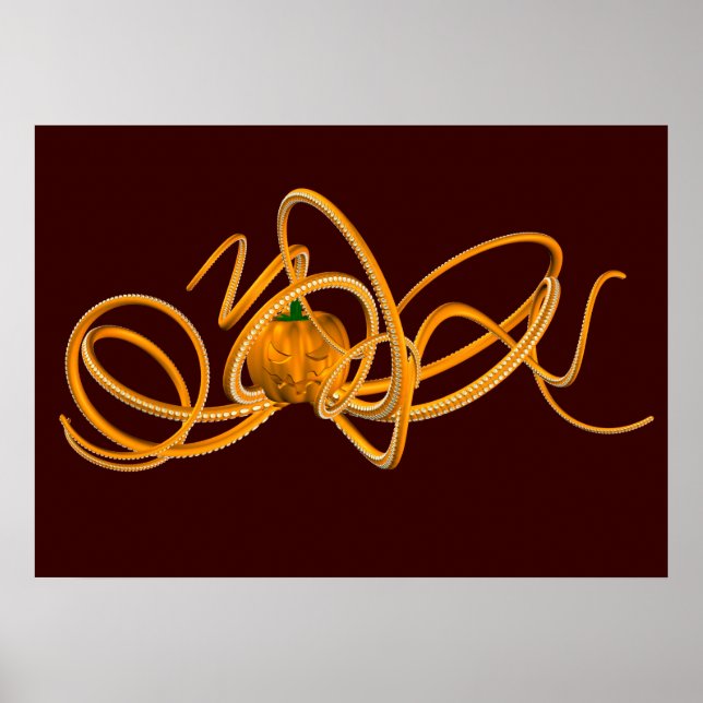 Póster Octopus naranja (Frente)