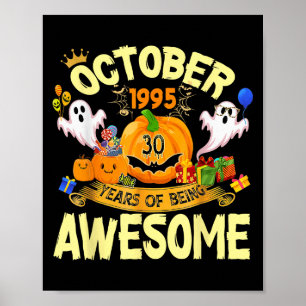 Póster Octubre 1995 30 Años Siendo Increíble Divertido Ha