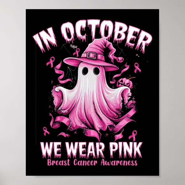 Póster Octubre, Awa, Usamos Cáncer De Mama De Espada Rosa (Frente)