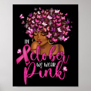 Póster Octubre, Awa, usamos cáncer de mama para mujeres n