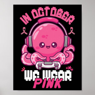 Póster Octubre Nosotros Vestimos de Rosa Cáncer de Seno G