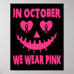 Póster Octubre: Usamos Tiras De Halloween Con Cáncer De M