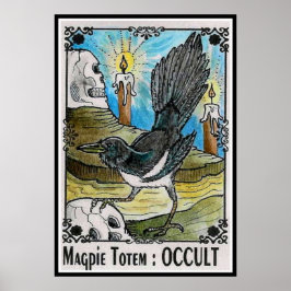 Póster OCULTAR Tótem magpie