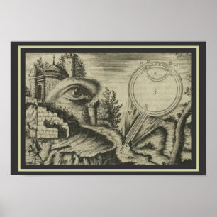 Póster Oculus Artificialis de Johann Zahn 13 x 19