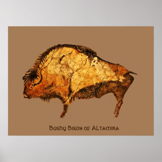 Póster Ocupado Bison de Altamira (Frente)