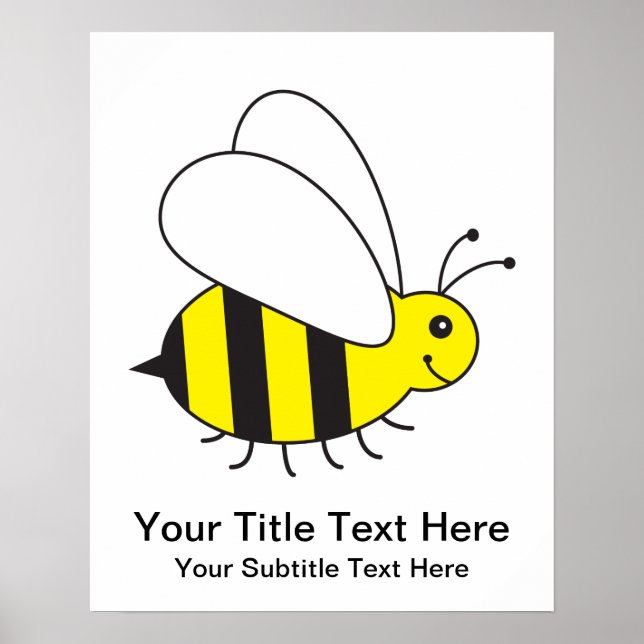 Póster Ocupado Pequeño Bumble Bee (Frente)