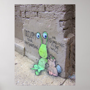 Póster ¡ocupe su imaginación!