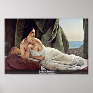 Póster Odalisque de descanso de Hayez Francisco