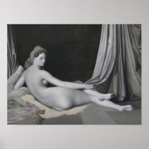 Póster Odalisque de Jean Auguste Dominique Ingres el   en