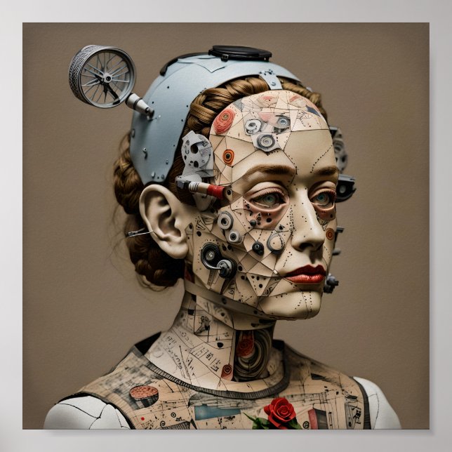 Póster Odd Doll Surrealist AI image 002 P (Frente)