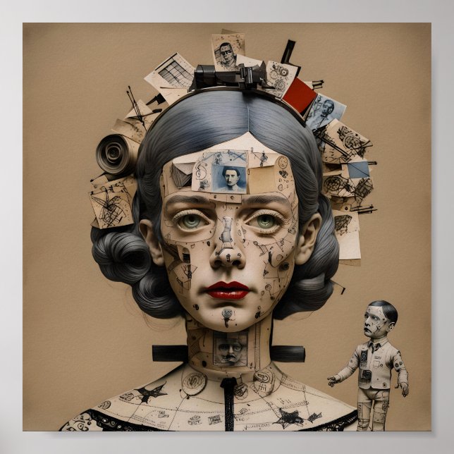 Póster Odd Doll Surrealist AI image 004 P (Frente)