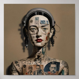 Póster Odd Doll Surrealist AI image 009 P