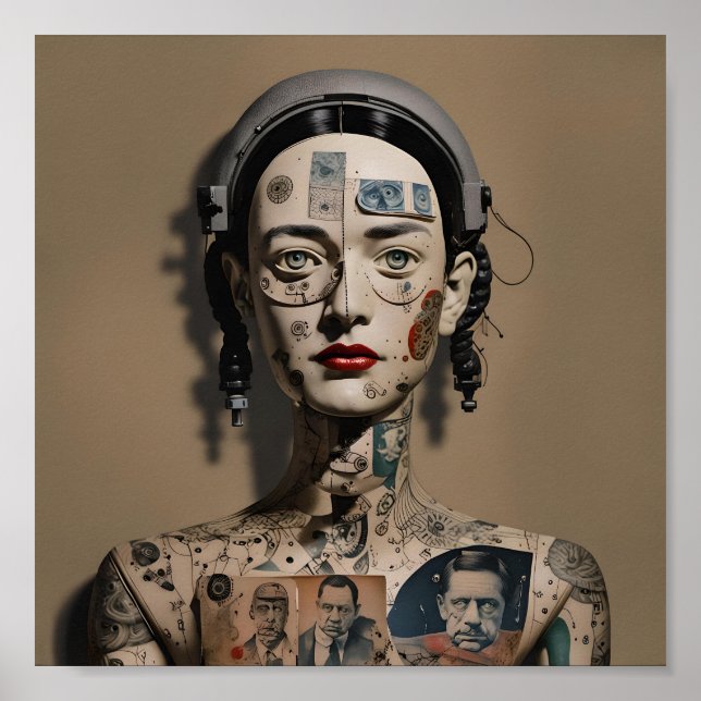 Póster Odd Doll Surrealist AI image 009 P (Frente)