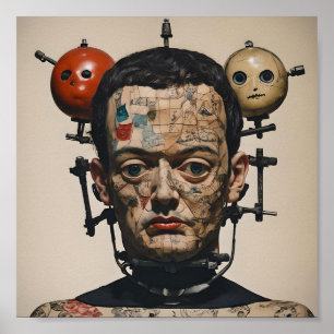 Póster Odd Doll Surrealist AI image 010 P