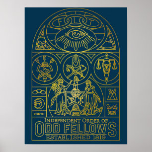 Póster Odd Felices SGL Mural Monoline