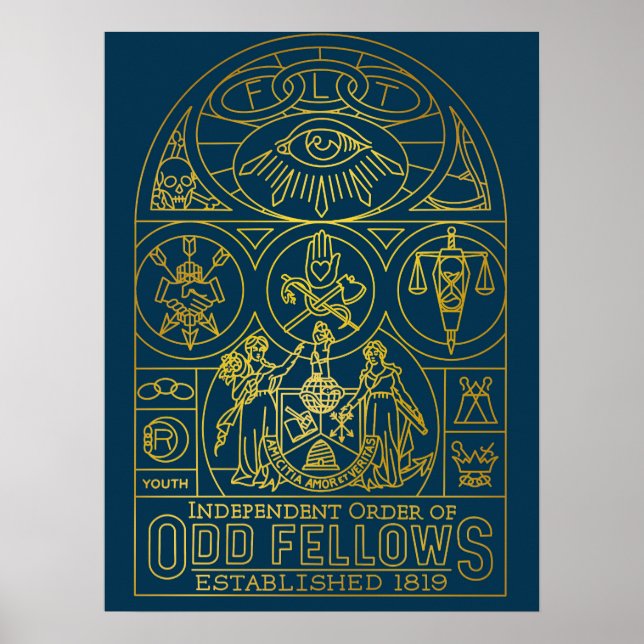 Póster Odd Felices SGL Mural Monoline (Frente)