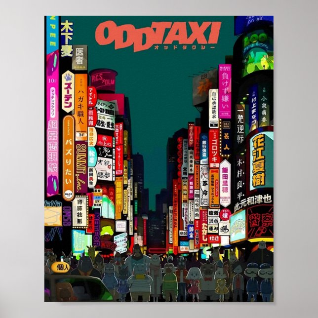 Póster Odd Taxi Poster  (Frente)