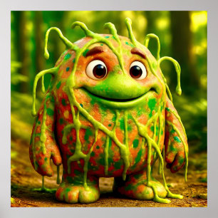 Póster OddFriends - Poster del Monstruo Verde de Gooey