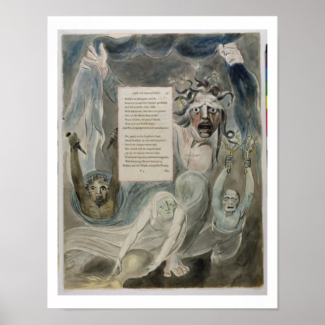 Póster Ode a Adversity, de "Los poemas de Thomas Gray" (Frente)