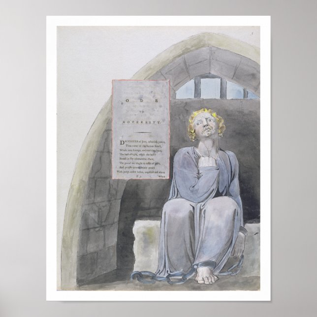 Póster Ode to Adversity, de diseño 37 de "Los poemas de t (Frente)