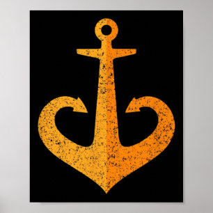 Póster Odesa Odessa Ancla Emblema Símbolo Ucrania Ukr 