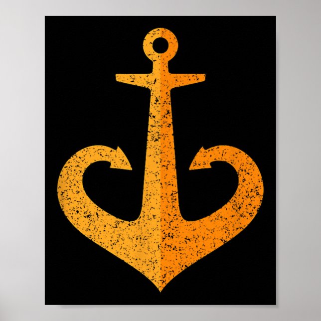Póster Odesa Odessa Ancla Emblema Símbolo Ucrania Ukr  (Frente)