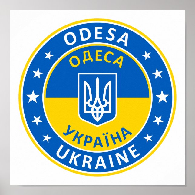 Póster Odesa Ucrania (Frente)