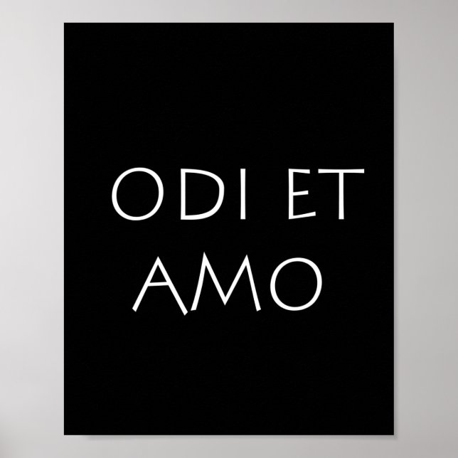 Póster Odi et amo (Frente)