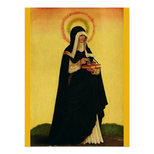 Póster Odile de Alsacia Abadía de Hohenburg (Anverso)