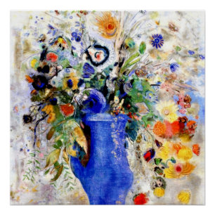 Póster Odilon Redon - Bouquet grande