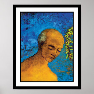 Póster Odilon Redon La Corona - Simbolismo Bella Artes